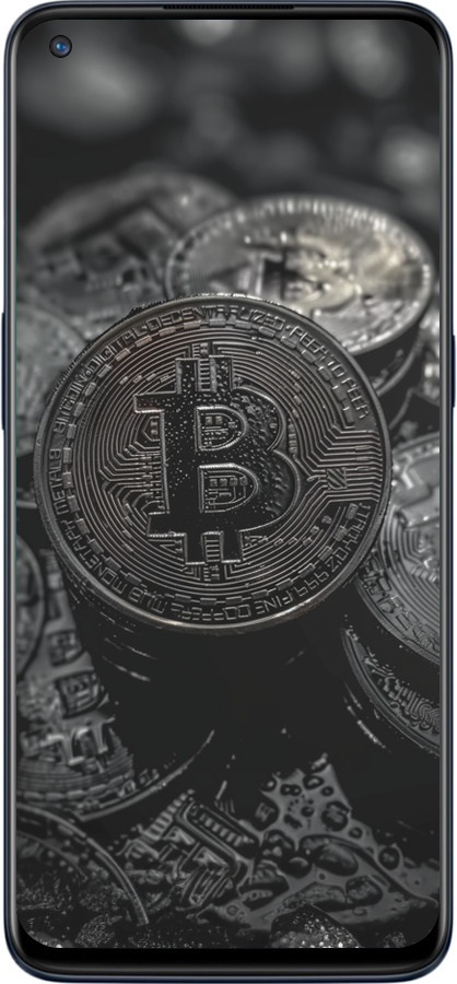 Силиконовый чехол Black Bitcoin для OnePlus Nord N10 5G - 6090u-3655 изображение 