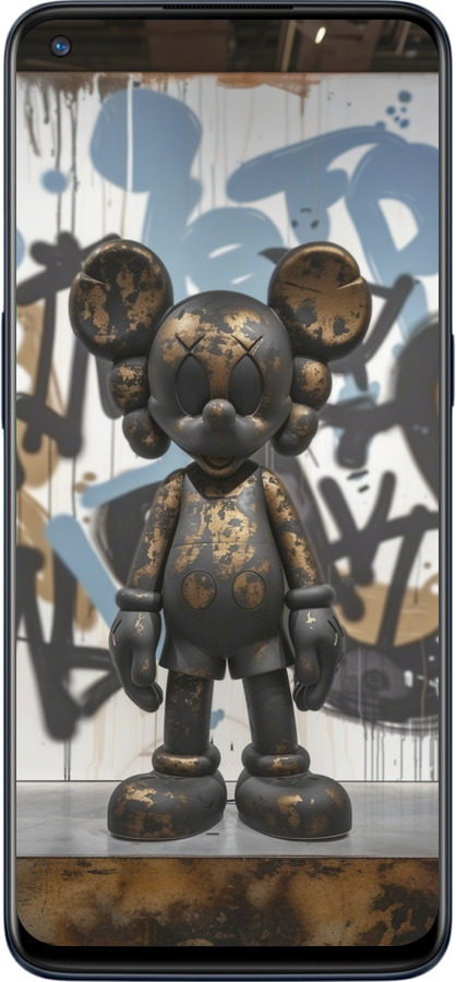 Силиконовый чехол Bronze kaws v2 для OnePlus Nord N10 5G - 6098u-3655 изображение 