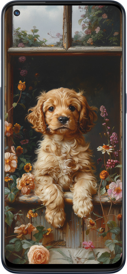 Силиконовый чехол Щенок cocker spaniel для OnePlus Nord N10 5G - 6136u-3655 изображение 