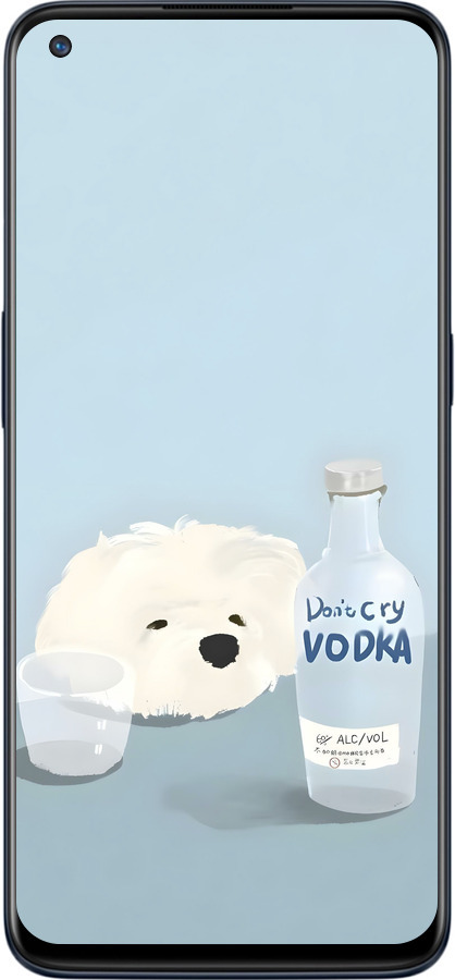 Силиконовый чехол Пес водка для OnePlus Nord N10 5G - 6368u-3655 изображение 