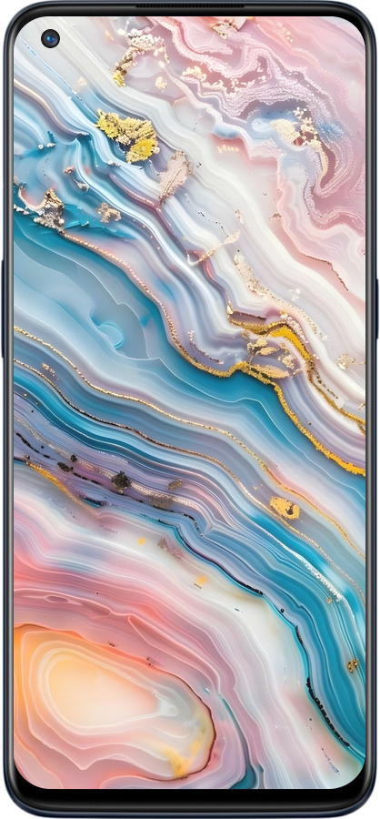 Силиконовый чехол Мрамор красивый для OnePlus Nord N10 5G - 6376u-3655 изображение 