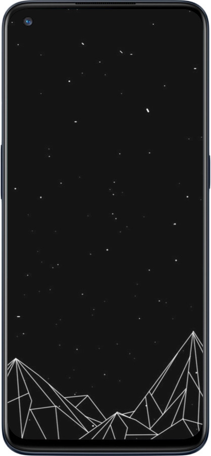Силиконовый чехол Черно белые абстрактные горы для OnePlus Nord N10 5G - 6437u-3655 изображение 