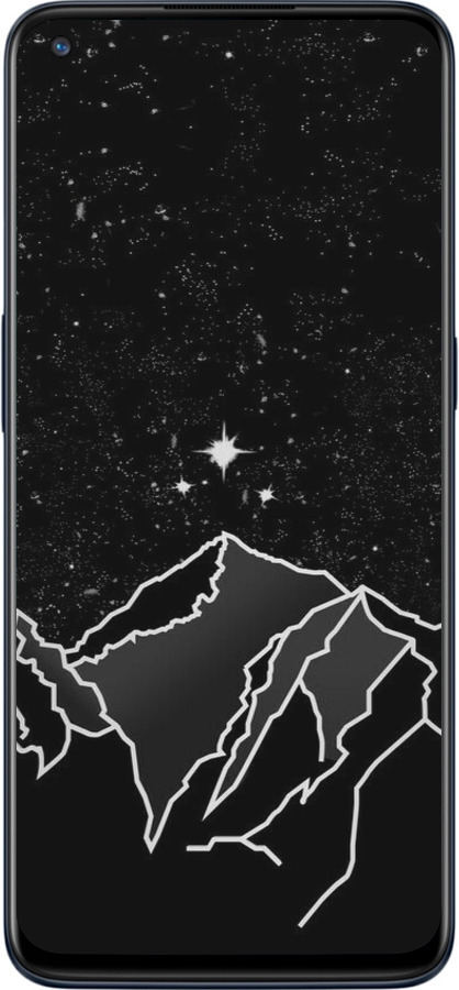 Силиконовый чехол Минималистический горный пейзаж для OnePlus Nord N10 5G - 6438u-3655 изображение 
