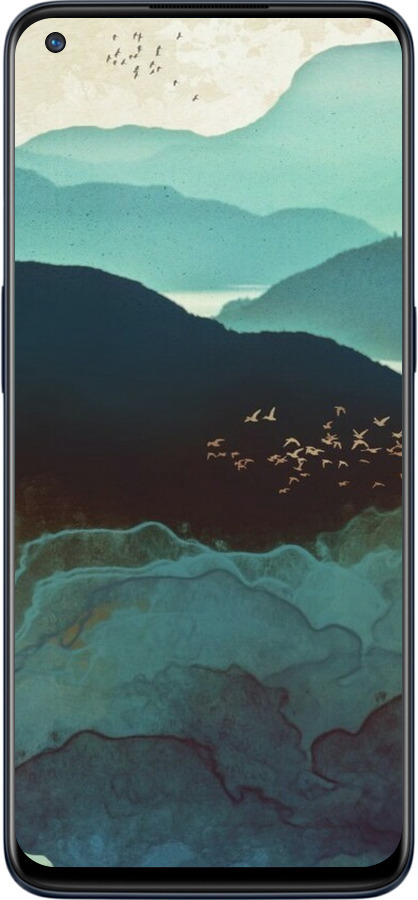 Силиконовый чехол С изображением гор Индиго для OnePlus Nord N10 5G - 6484u-3655 изображение 