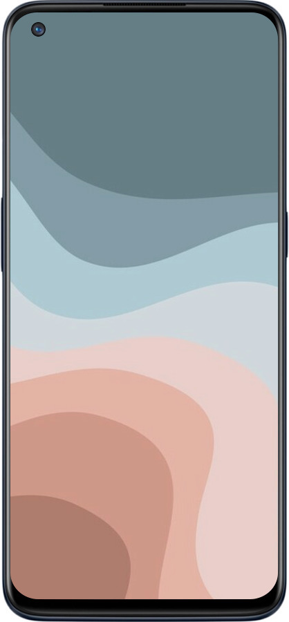 Силиконовый чехол С синими и розовыми волнами в стиле ретро для OnePlus Nord N10 5G - 6532u-3655 изображение 
