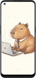 TPU чехол Funny Capybara CEO Working для OnePlus Nord N100 - 6777b-2130 изображение 