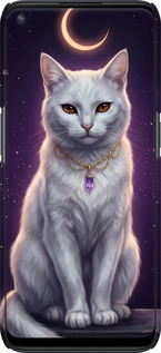 3D пластиковый матовый чехол Mystic White Cat Gothic Dark Purple Gold для OnePlus Nord N100 - 6805m-2130 изображение 