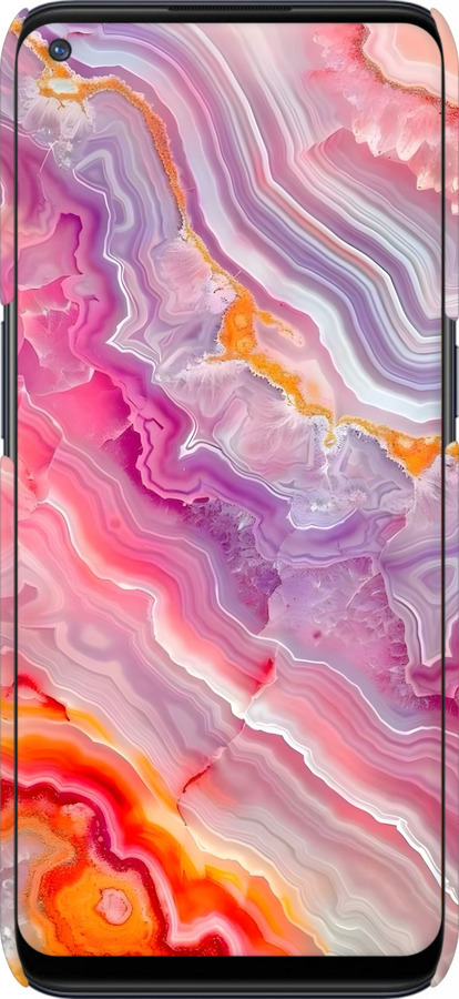 3D пластиковый матовый чехол Мрамор 2 для OnePlus Nord N100 - 6307m-2130 изображение 