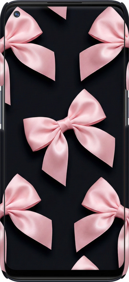 3D пластиковый матовый чехол Coquette Ribbons Dark Coquette для OnePlus Nord N100 - 6767m-2130 изображение 