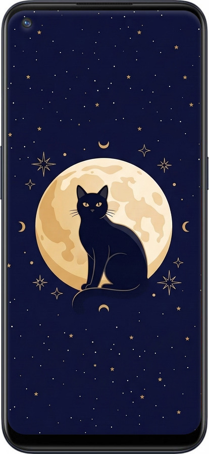 Силиконовый чехол Cute Cat Celestial/Witchy для OnePlus Nord N100 - 6787u-2130 изображение 