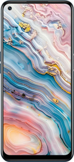 Силиконовый чехол Мрамор красивый для OnePlus Nord N200 5G - 6376u-2956 изображение 