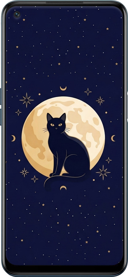 Силиконовый чехол Cute Cat Celestial/Witchy для OnePlus Nord N200 5G - 6787u-2956 изображение 