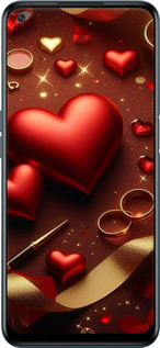 Силіконовий чехол Сердечки v3 для OnePlus Nord N200 - 5833u-2384 изображение 