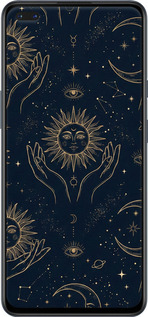 TPU чехол Celestial Harmony: Sun & Moon Gold Mystic Pattern для OnePlus Nord - 6778b-2046 изображение 
