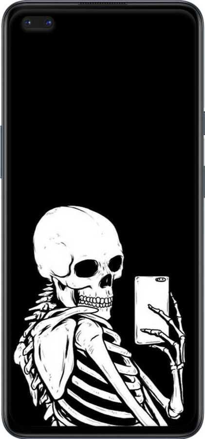 TPU чехол Скелет делает Selfie для OnePlus Nord - 6535b-2046 изображение 