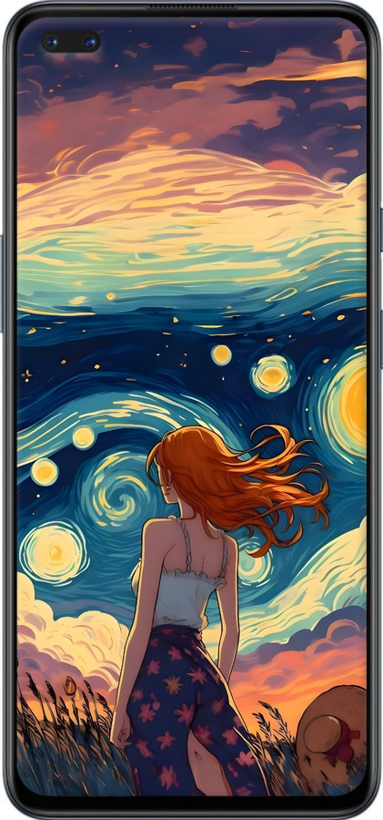 2D пластиковый чехол Девушка Арт для OnePlus Nord - 6325t-2046 изображение 