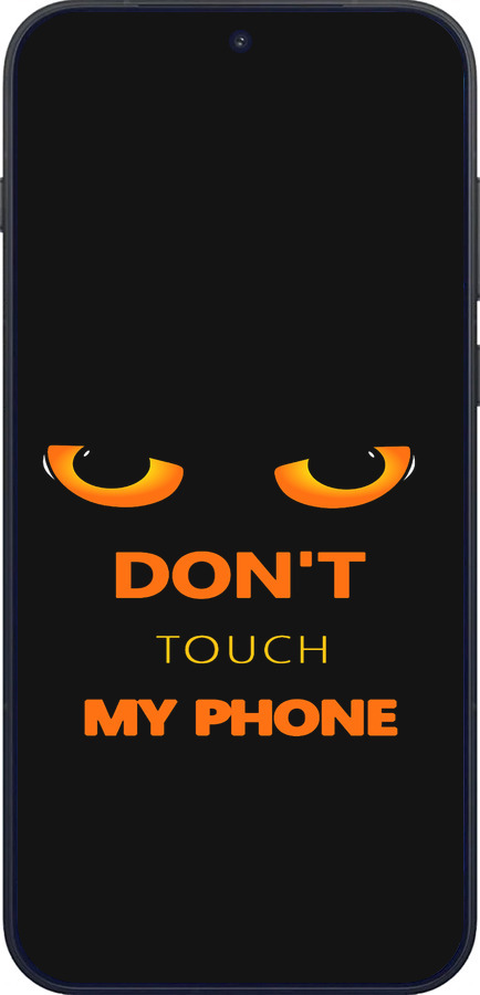 Силиконовый чехол Don't touch the phone для OnePlus OnePlus 15 - 4261u-4186 изображение 