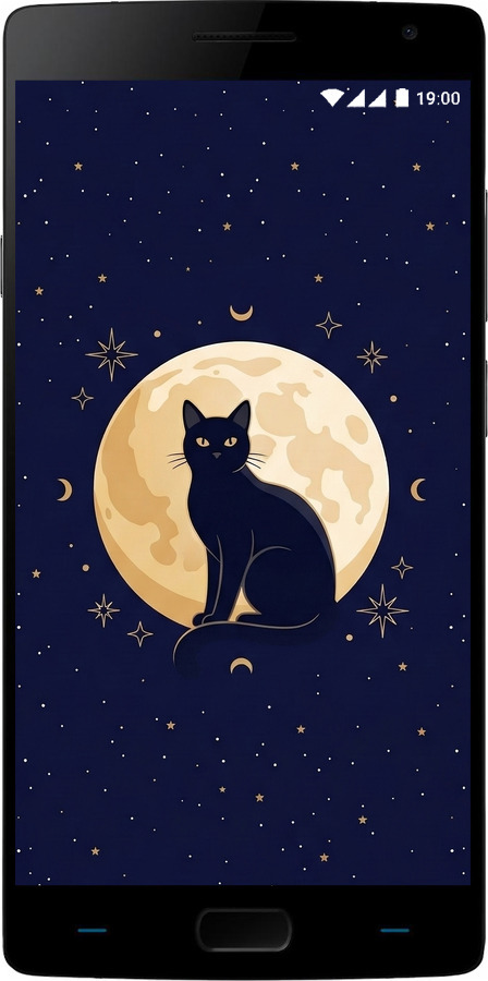 Силиконовый чехол Cute Cat Celestial/Witchy для OnePlus 2 - 6787u-386 изображение 