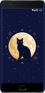 3D пластиковый матовый чехол Cute Cat Celestial/Witchy для OnePlus 3 - 6787m-334 изображение 