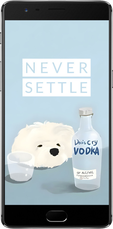 Силиконовый чехол Пес водка для OnePlus 3 - 6368u-334 изображение 
