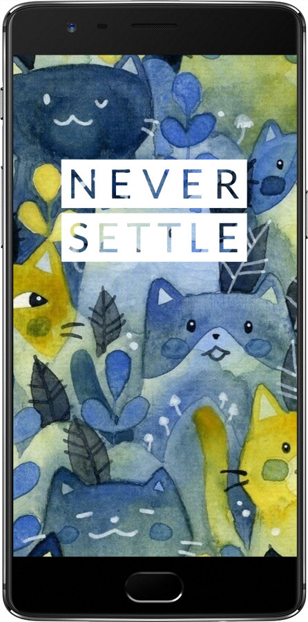 Силіконовий чехол Із зображенням котячого лісу для OnePlus 3 - 6447u-334 изображение 