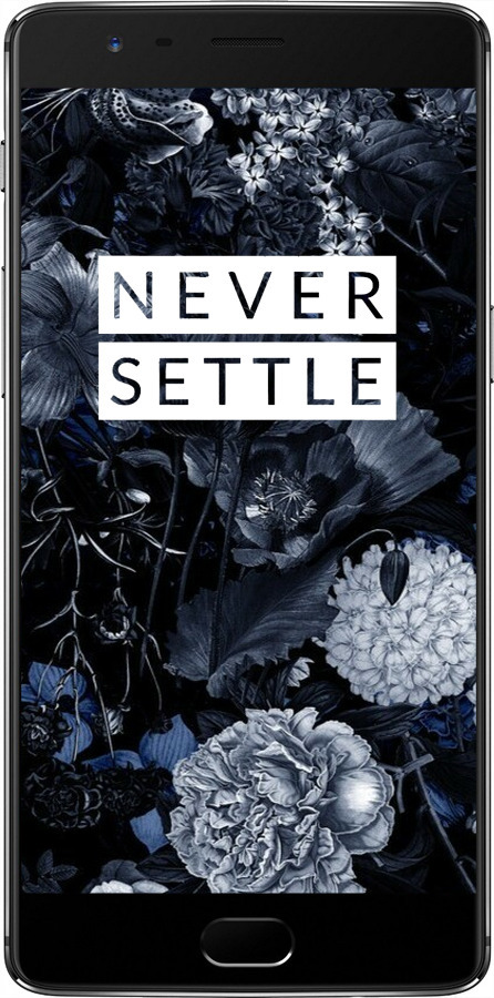 Силіконовий чехол Анотація квітковий малюнок в синіх тонах. для OnePlus 3 - 6539u-334 изображение 
