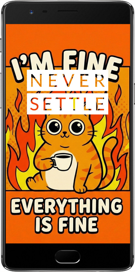 2D пластиковий чехол Funny Cat для OnePlus 3T - 6786t-1617 изображение 