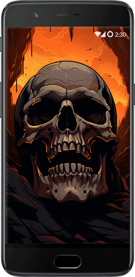 Силиконовый чехол Череп в пещере для OnePlus 5 - 5959u-969 изображение 