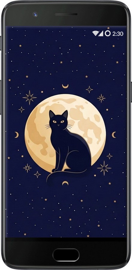 Силіконовий чехол Cute Cat Celestial/Witchy для OnePlus 5 - 6787u-969 изображение 