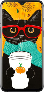 TPU чехол Осінній кіт для OnePlus 7 - 4026b-1740 изображение 