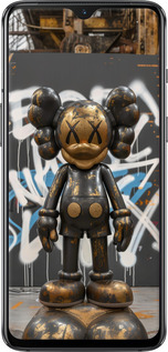 TPU чехол Bronze kaws v3 для OnePlus 7 - 6099b-1740 изображение 