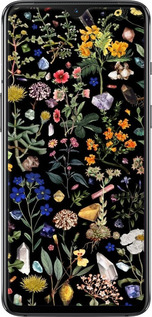 TPU чехол З квітами для OnePlus 7 - 6422b-1740 изображение 