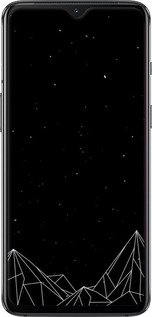 TPU чехол Чорно білі абстрактні гори для OnePlus 7 - 6437b-1740 изображение 