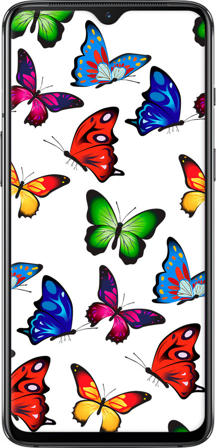 TPU чехол Красочные мотыльки для OnePlus 7 - 4761b-1740 изображение 