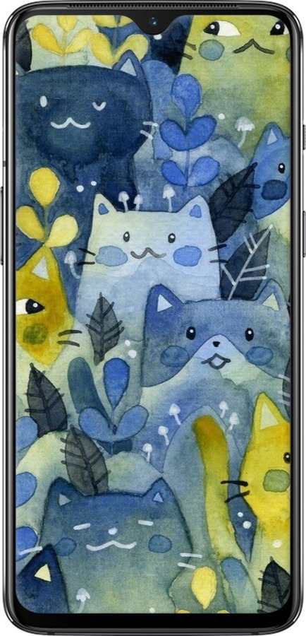 TPU чехол Із зображенням котячого лісу для OnePlus 7 - 6447b-1740 изображение 