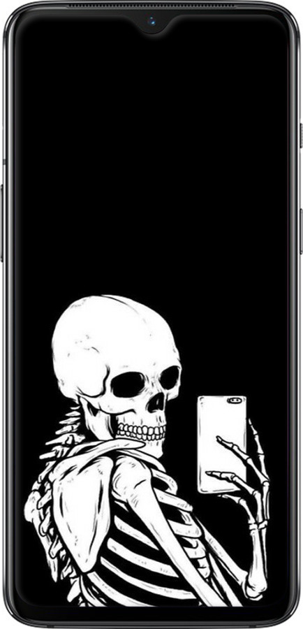 TPU чехол Скелет робить Selfie для OnePlus 7 - 6535b-1740 изображение 
