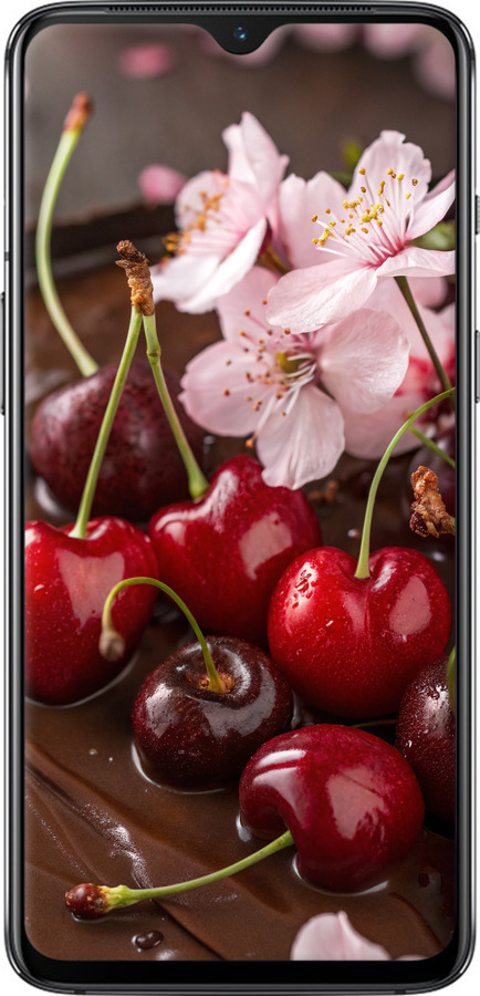 TPU чехол Вишня у шоколаді для OnePlus 7 - 6698b-1740 изображение 