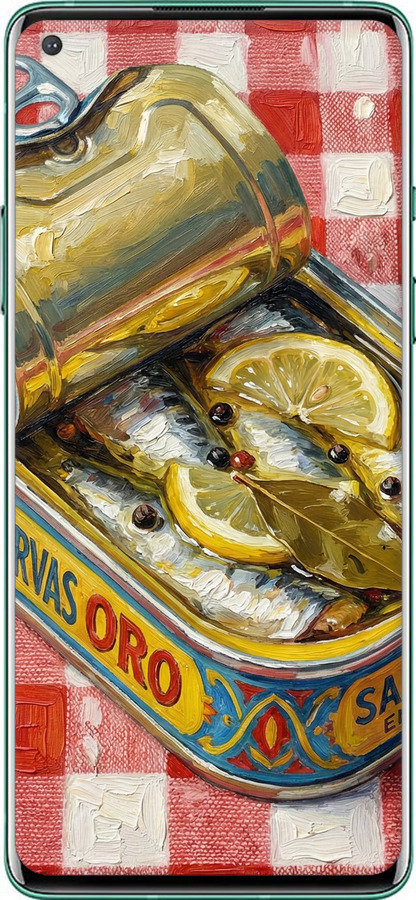 2D пластиковый чехол Vintage Sardine Tin Phone для OnePlus 8 - 6772t-1902 изображение 