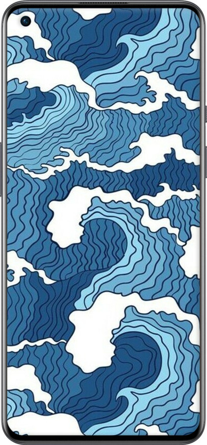 TPU чехол Абстрактный рисунок морских волн для OnePlus 9 - 6538b-2249 изображение 