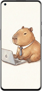 Силиконовый чехол Funny Capybara CEO Working для OnePlus 9 - 6777u-2249 изображение 