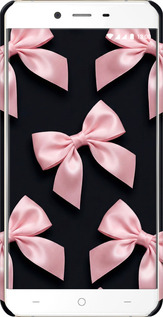 3D пластиковый матовый чехол Coquette Ribbons Dark Coquette для OnePlus X - 6767m-385 изображение 