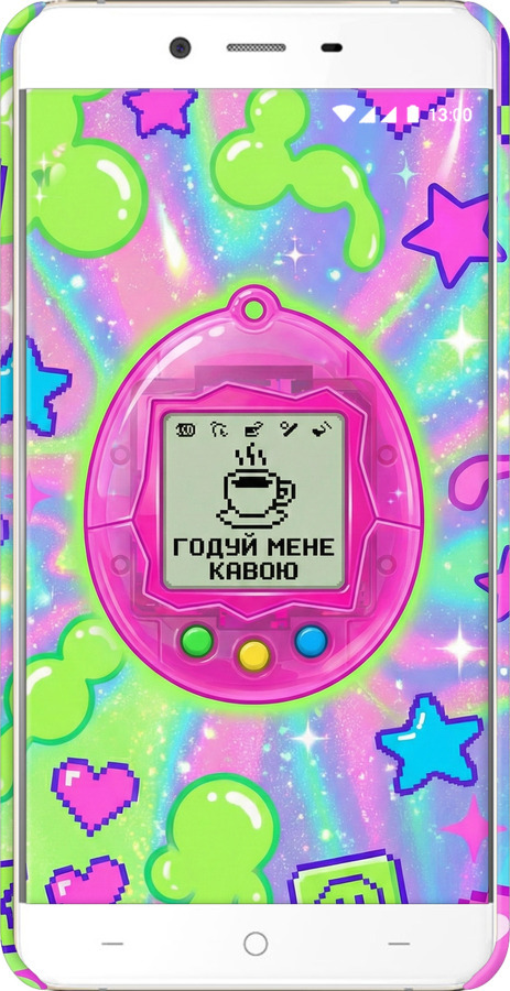 3D пластиковий глянцевий чехол Y2K Aesthetic Retro Pet: Годуй мене кавою для OnePlus X - 6784c-385 изображение 