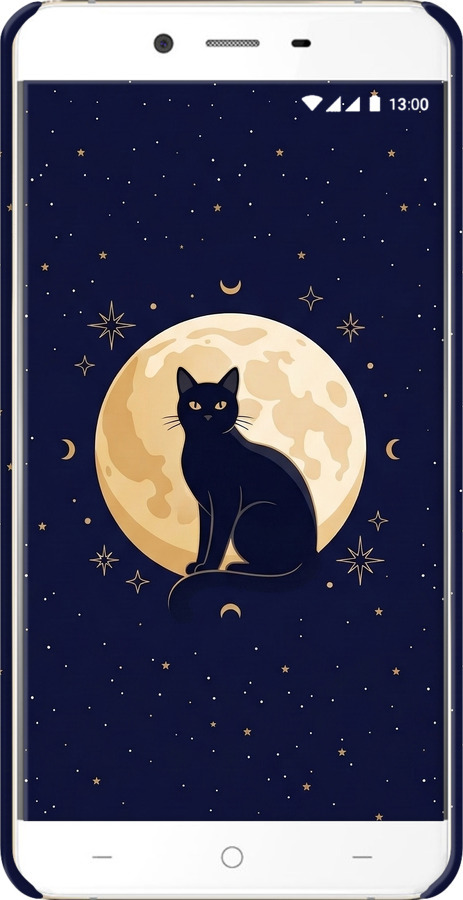 3D пластиковый матовый чехол Cute Cat Celestial/Witchy для OnePlus X - 6787m-385 изображение 
