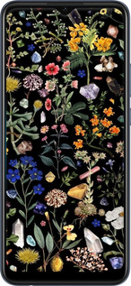 TPU чехол С цветами для Oppo A15 - 6422b-2119 изображение 
