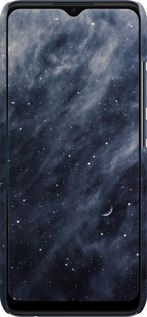 3D пластиковий матовий чехол Сині хмари, Синій місяць для Oppo A15s - 6398m-2527 изображение 