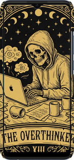 3D пластиковый матовый чехол The Overthinker для Oppo A15 - 6774m-2119 изображение 