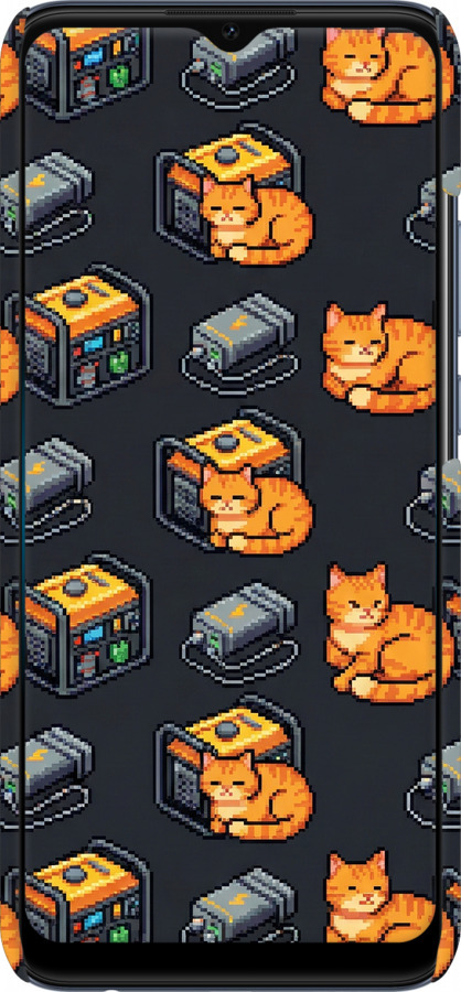 3D пластиковый матовый чехол Autonomous Zone для Oppo A15s - 6771m-2527 изображение 