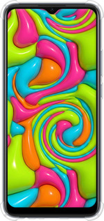 Силикон с усиленными углами чехол Y2K Jelly Dream для Oppo A15 - 6780sp-2119 изображение 