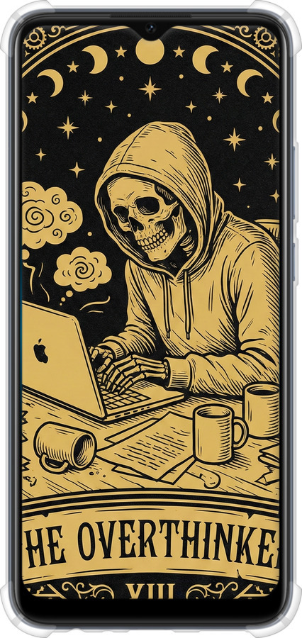 Силикон с усиленными углами чехол The Overthinker для Oppo A15s - 6774sp-2527 изображение 