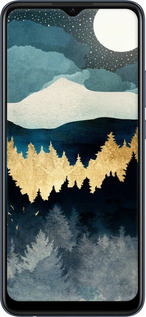 Силиконовый чехол Ночной пейзаж с лесом и горами для Oppo A15 - 6493u-2119 изображение 